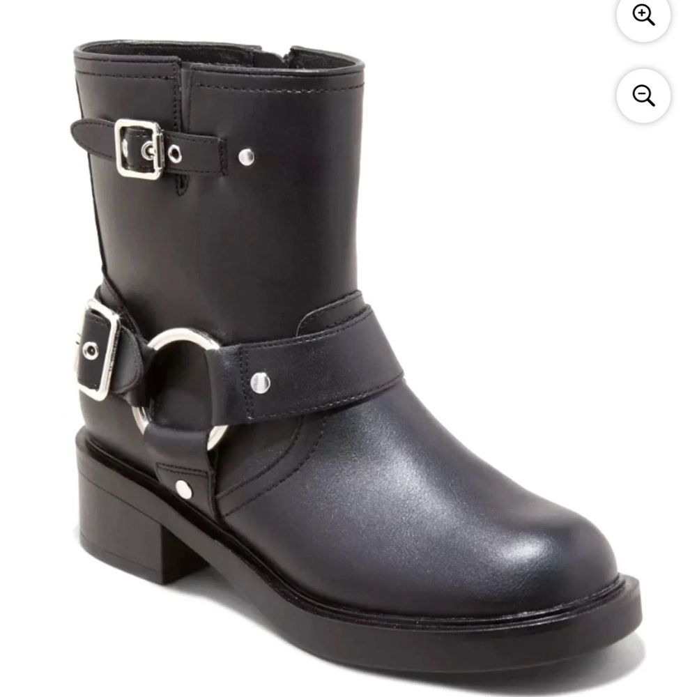 Black Buckle Harness Boot - Connor Boots